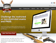 Tablet Screenshot of firearmslicensemanitoba.com